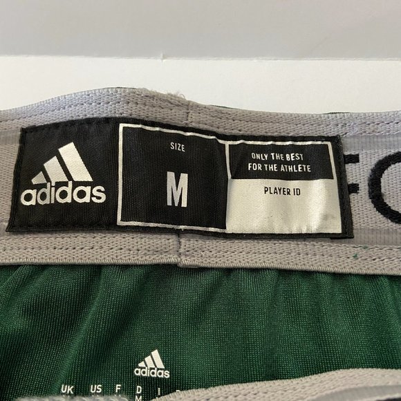 Adidas Men Medium M Football Pants Presscoverage Green 194BA New - Picture 4 of 5